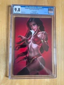 VAMPIRELLA VS SUPER POWERS #1 - JOSH BURNS VIRGIN  CVR-CGC 9.8!  616 CMCS ED C! - Picture 1 of 4