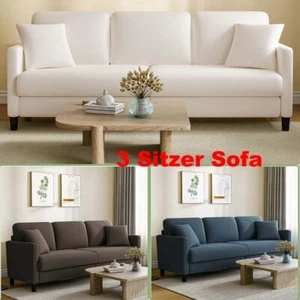 3 Sitzer Sofa Gästesofa Wohnzimmer Sofa fürs Wohnzimmer/Schlafzimmer/Gästezimmer - Bild 1 von 17