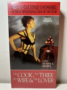 The Cook, The Thief, His Wife & Her Lover (VHS, 1989, Uncut, Alliance Atlantis) - Picture 1 of 4