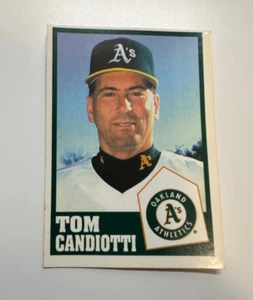 1998 Panini Venezuelan Sticke Tom Candiotti Oakland Athletics Rare - Picture 1 of 2