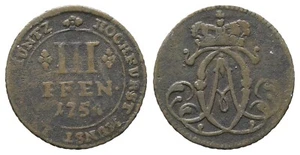 Münster, Clemens August von Bayern 1719-1761, 3 Pfennig 1754 (F432) - Bild 1 von 1