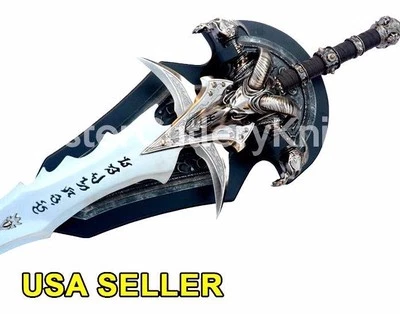 47" Sword Frostmourne War Craft Wow lich World 1:1 Scale Metal Cosplay videogame - Image 1 of 4