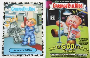 GARBAGE PAIL KIDS 2023 Intergoolactic Mayhem "Black" card #41a "Seven of Nina" - Picture 1 of 5