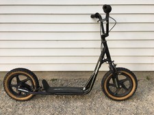 Vintage Black Dyno Bmx Kick Bike Scooter 14” Mags For Parts Repair Restoration