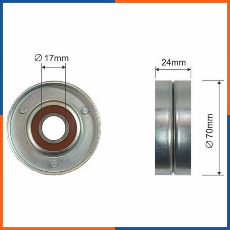 Galet tendeur de courroie d'accessoire pour AUDI | T38387, VKM31018 - Photo 1/1