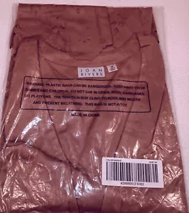 New Joan Rivers Women's Brown Faux Suede Jacket Scallop Laser Cut 3x - Picture 1 of 6