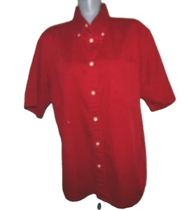 CONSENSUS SPORTSWEAR, Men's Size Large, Red Shirt, Short Sleeves 100% Cotton VGC - Picture 1 of 8
