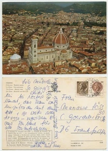 46237 - Firenze - Duomo - Florenz - Luftbild - Ansichtskarte, gelaufen 27.5.1977 - Bild 1 von 1