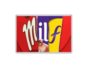 Calamita frigo regalo maleducato - Milf - design involucro cioccolato - regalo divertente - Foto 1 di 5