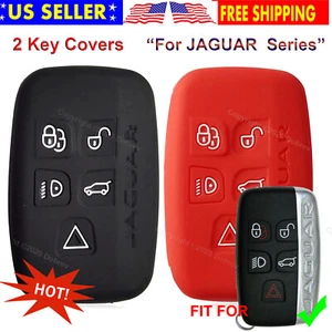 Silicone Rubber Case Protector Entry Skin Holder Remote Fob Cover for Jaguar Key - Picture 1 of 4