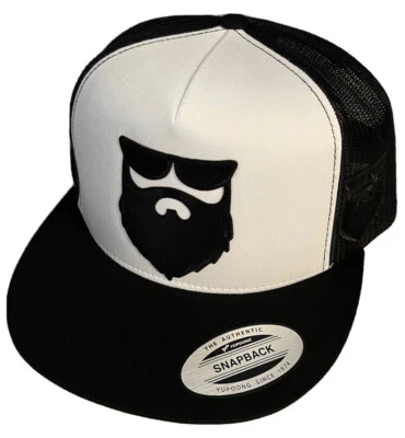 EL SEÑOR DE LA BARBA HAT WHITE BLACK MESH TRUCKER    SNAP BACK NEW 2LOGOS - Image 1 of 2