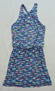 Vestido recto Tori Richard Hawaii Jaxon Tropical Fish manga corta pequeño nuevo con etiquetas - Imagen 1 de 10
