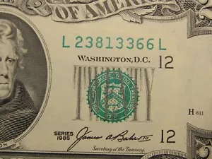 1985 $20 FRN L23813366L *RARE* San Fran w/ Double L *Seq Option Buy - Picture 1 of 6