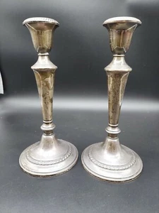 2-9 1/4” Gorham Sterling Candlesticks "WINNERS BITCH" Trophy 1104 gms - Picture 1 of 7