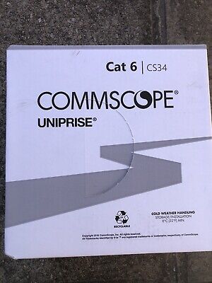 CommScope  Cat 6 Cable BLUE 1000FT  4/23 AWG CS34P U/UTP UN874049914/10 • 259.99$