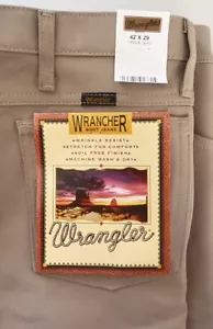 Wrangler Wrancher Men’s Cowboy Polyester Dress Pants 82KH Size 42 X 29 NWT - Picture 1 of 5