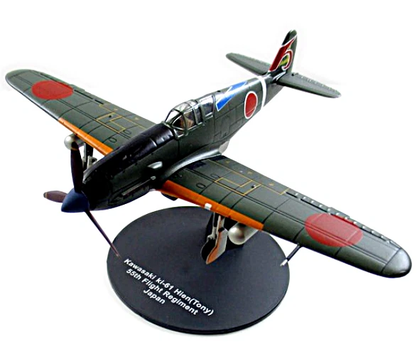 KAWASAKI KI-61 HIEN(TONY) 55º REGIMENTO DE VOO JAPÃO 1942 ESCALA DEAGOSTINI 1:72  - Imagem 1 de 4