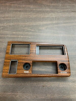 1971 1972 1973 Buick Riviera madera tablero reloj radio bisel moldura nos 123 Foto 1 de 3