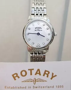 New ROTARY Les Originales SWISS MADE Ladies watch Swarovski Crystals RRP£250 - Picture 1 of 12