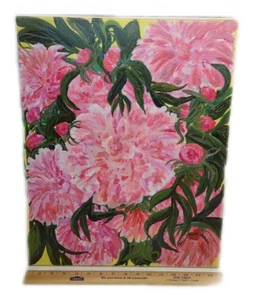 Pintura Floral 20x16 Sobre Lienzo Artista Amateur Firmada Patricia Hollowell? 2006 - Imagen 1 de 16