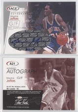 2001 Sage Auto Silver /370 Maurice Jeffers #A21 Auto