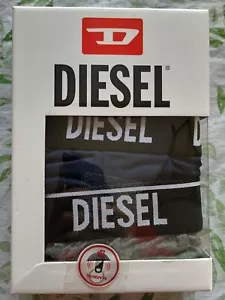 SALE Diesel 3 Pack Men's Large Black Boxer'brief Shorts UMBX Shawn Shorts Trunks - Picture 1 of 5
