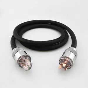 OFHC Pure Copper Cord AU Power Plug with IEC Connector HiFi Audio Power Cable - Picture 1 of 14