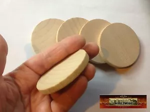 M00788-1-FS MOREZMORE 1 Unfinished 2 3/8 Round Wooden Wood Disk Circle Blank - Picture 1 of 1