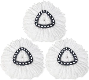 Microfiber Mop Replacement Heads (3 Pack) - 360° Rotating Mop Pads, Universal... - Picture 1 of 7