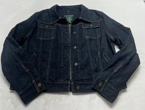 Vintage LRL Ralph Lauren Jeans Co Blue Jeansjacke Damen XL Dark Denim Classic - Bild 1 von 14