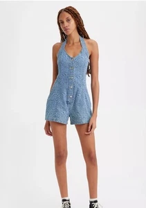 Mameluco Levi's Faris Azul Halter Denim Talla XS - Imagen 1 de 15