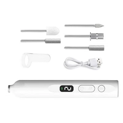 Electric Nail Grinder 13800RPM 3 Adjustable Speeds LED+UV Light 180mAh Battery - Image 1 of 4