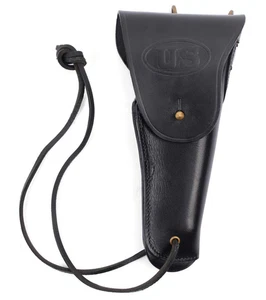 US Pistolentasche Leder Lederholster Colt Government M1911 WWII, Holster schwarz - Bild 1 von 3