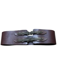Fornarina Brown Leather Belt. Size L. Waist 34 Cinch waist. Hook closure - Picture 1 of 11