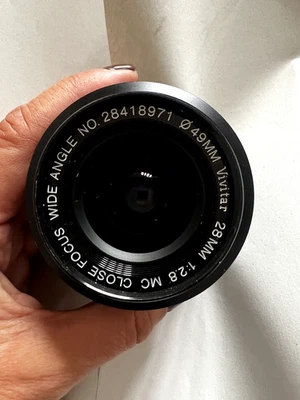 Vintage Vivitar 28mm 1:2.8 MC Wide Angle Lens Made In Japan Well Kept Good Shape - Imagen 1 de 4