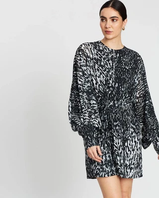 Camilla and Marc dress Dali size au12 us8 lined monochrome longsleeves — 第 1/4 张图片