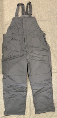 Bulwark EXCEL FR ComforTouch Insulated Bib Overall Grey BLC8GY Size L-SH - Image 1 of 4