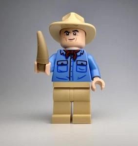 Dr. Alan Grant Minifigure jw105 LEGO Jurassic Park World 76960 Minifigure - Foto 1 di 6