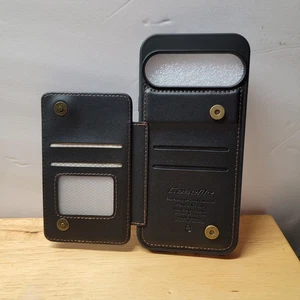 Google Pixel 9 Pro XL Schwarz Hülle mit Magnetverschluss PU Leder Wallet - Bild 1 von 15