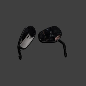 Genuine OEM Harley Davidson Motorcycle Mirror Set Matte Black LE11001084 - Picture 1 of 6