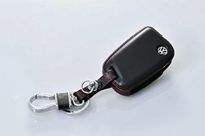 core OBJ Leather Key Cover with Red Stitching for Volkswagen/Audi Golf 7 / Golf - Image 1 of 4