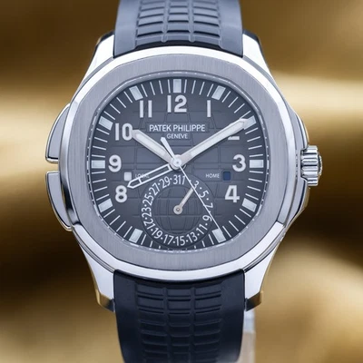 Patek Philippe Aquanaut Travel Time 5164A-001 - Complete Set w/ Uncut Strap - Image 1 of 4