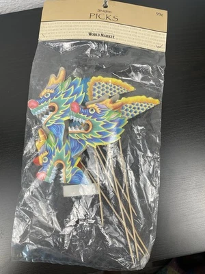 World Market Paper Chinese Dragons Chinese New Year Party Favors 3 PC NEW - Image 1 of 4