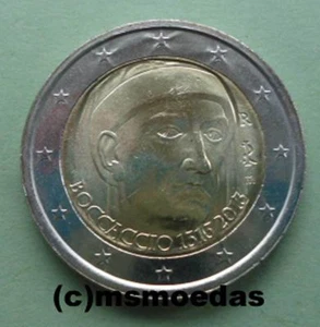 Italia 2 euro commemorativi 2013 Boccaccio moneta euro commemorative coin moedas - Foto 1 di 1