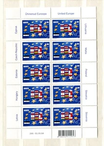 EST_295- 2004 Estonia United Europe SHEET MNH - Picture 1 of 1