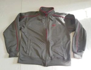 Reebok Soft Shell Mens Zip up Jacket Size L Gray and Red Size L NWOT - Picture 1 of 6