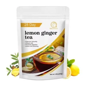 28 Jours Detox Thé Minceur Thé Minceur Régime Minceur Citron Gingembre T. - Imagen 1 de 11
