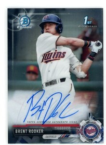 BRENT ROOKER 2017 1st Bowman Chrome Prospect Rookie Auto #CDA-BR