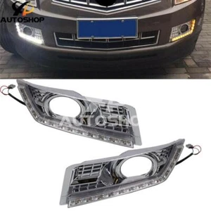 DRL LED Daytime Running Light Fog Lamp Fit for Cadillac SRX 2012-2017 New - Picture 1 of 8