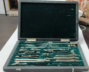 Vintage Zeichenwerkzeuge Set Kompass GOTOVALNYA NCHK 32 Architekt Ingenieur UdSSR - Bild 1 von 6